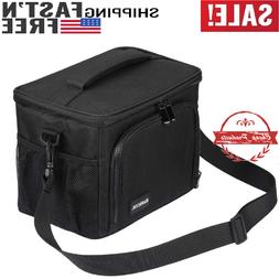 With Strap Cooler Bag Leakproof Black