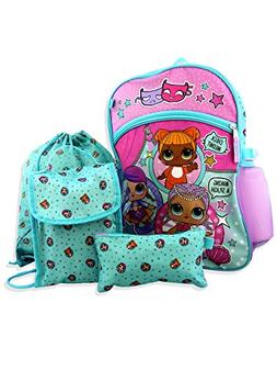 L.O.L Surprise! 5 Piece Backpack School Set 