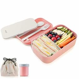 For Adults Kids Food Containers 2 Compartments With Sauce Cu