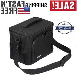 With Strap Cooler Bag Leakproof Black