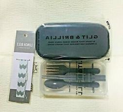 & Belt 2 Tier & Utensil Set Gray  *made In Japan*