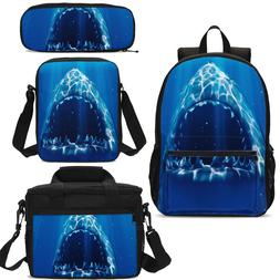 Kids Students Shark Backpack Tote Insulated Lunch Tote Small