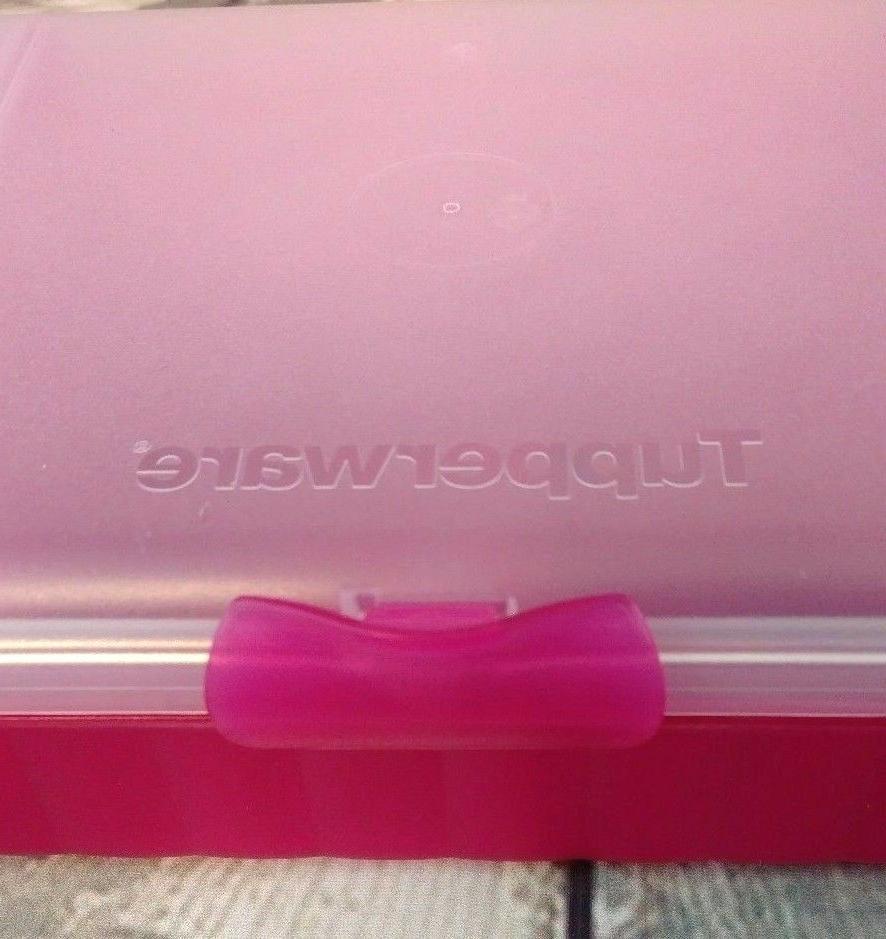 Tupperware Lunch N Divided Pink with Snack Keeper