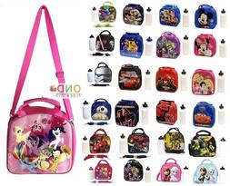 Lunch Box, Lunch Bag, with Water Bottle and Adjustable Strap