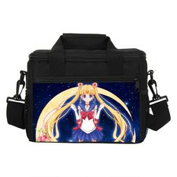 Sailor Moon Girl Cute Insulated School Lunch Bag Tote with S