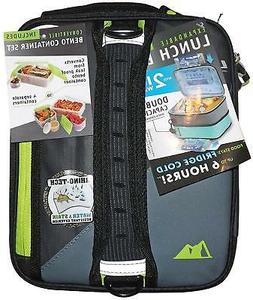 Arctic Zone 1 Ultra Lunch Box, Expandable, Black/Gray